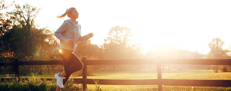 woman jogging