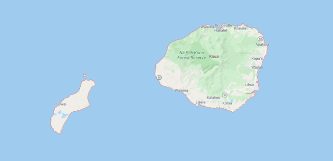 kauai map