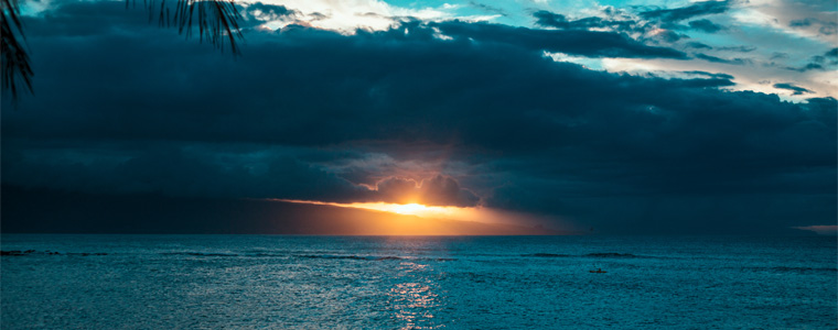 beautiful hawaii sunset