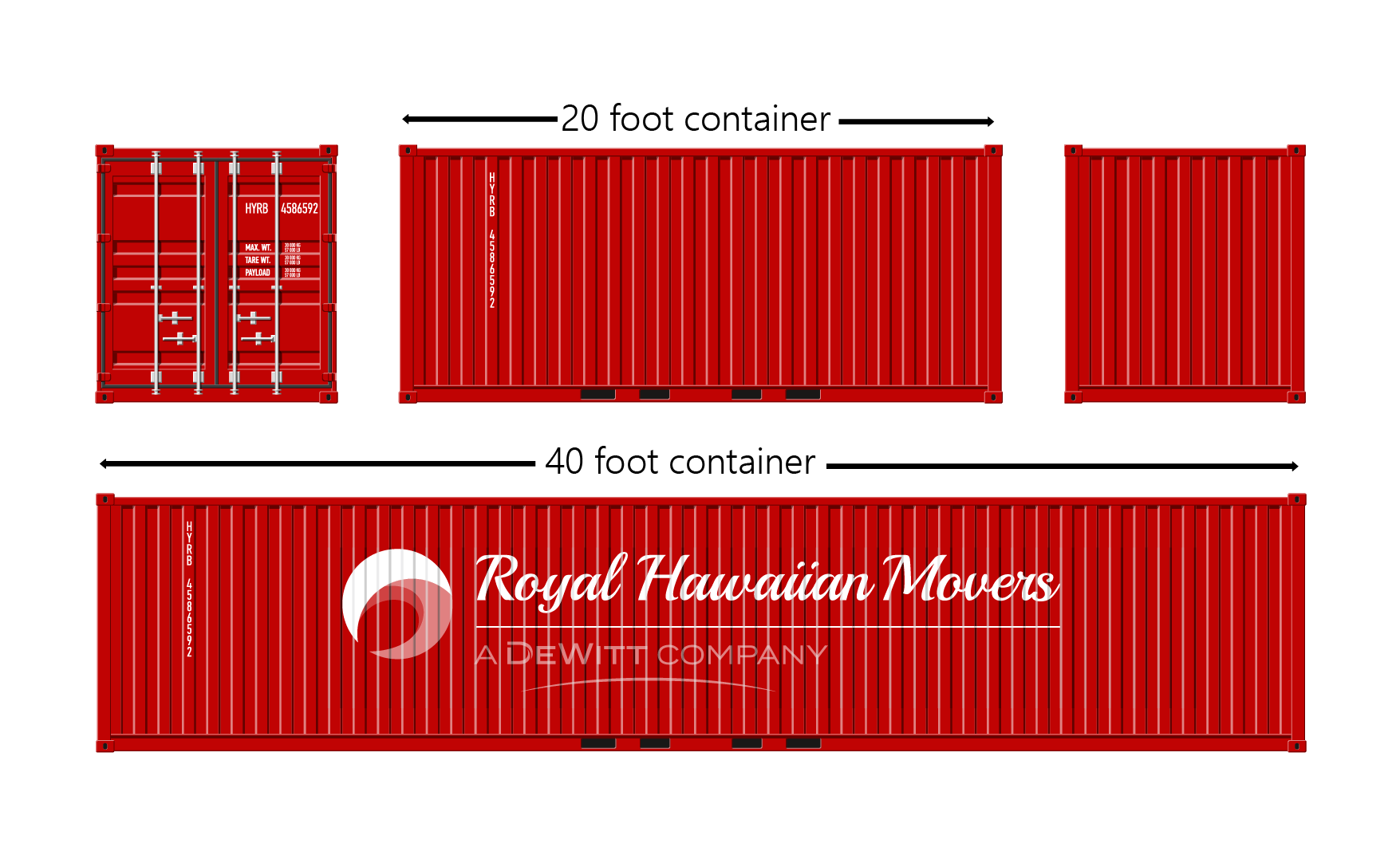 092721 Container-01 graphic image of two containers sized 20 and 40 feet