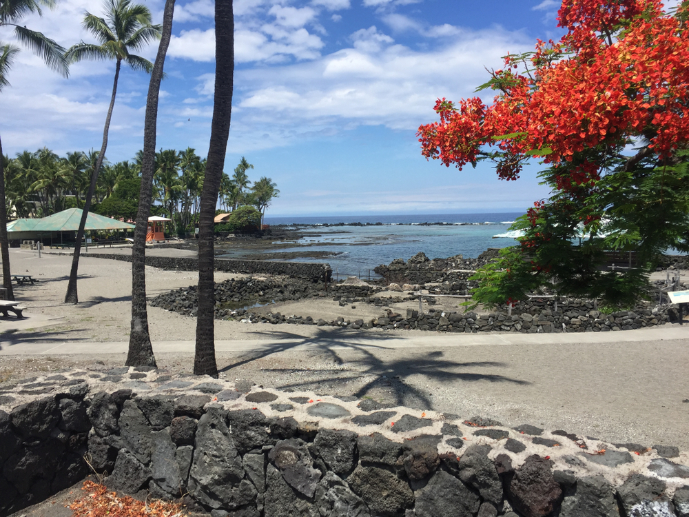 Kahaluu,Beach,Park,Closed,For,The,Day. Kahaluu Beach Park