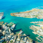 Aerial photograph of the Hawaiian Islands - Honolulu City